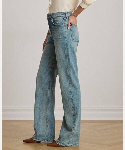 LAUREN RALPH LAUREN / ローレン ラルフ ローレン デニムパンツ | ハイライズ ワイドレッグ ジーンズ | 詳細3