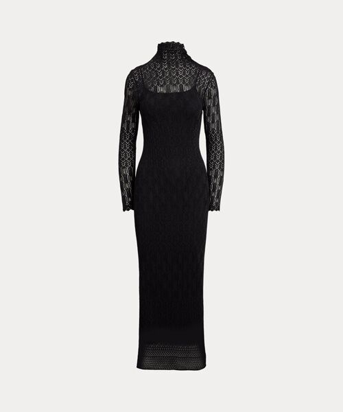 LAUREN RALPH LAUREN / ローレン ラルフ ローレン ロング・マキシ丈ワンピース | ポインテールニット タートルネック セーター ドレス | 詳細1