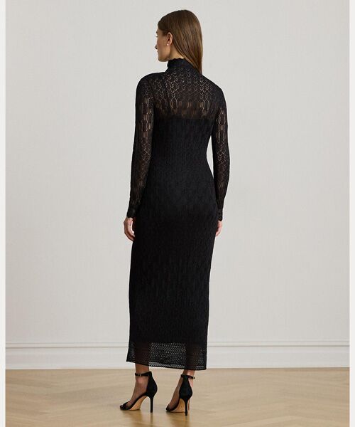 LAUREN RALPH LAUREN / ローレン ラルフ ローレン ロング・マキシ丈ワンピース | ポインテールニット タートルネック セーター ドレス | 詳細3