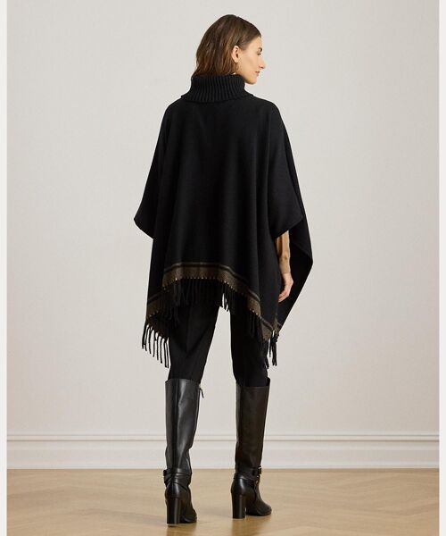 LAUREN RALPH LAUREN / ローレン ラルフ ローレン その他トップス | ツートーン ヘリンボーン タートルネック Ruana | 詳細3