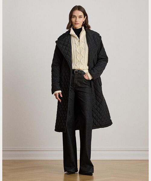 LAUREN RALPH LAUREN / ローレン ラルフ ローレン その他アウター | ベルテッド ダイヤモンドキルテッド ラップ コート | 詳細2
