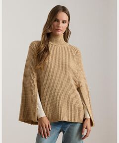 LAUREN RALPH LAUREN / ローレン ラルフ ローレン その他トップス | リブニット コットンブレンド モックネック ケープ