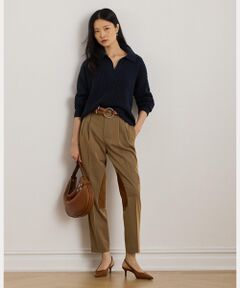 LAUREN RALPH LAUREN / ローレン ラルフ ローレン スラックス・ドレスパンツ | スエードトリム バイストレッチ ジョッパー パンツ