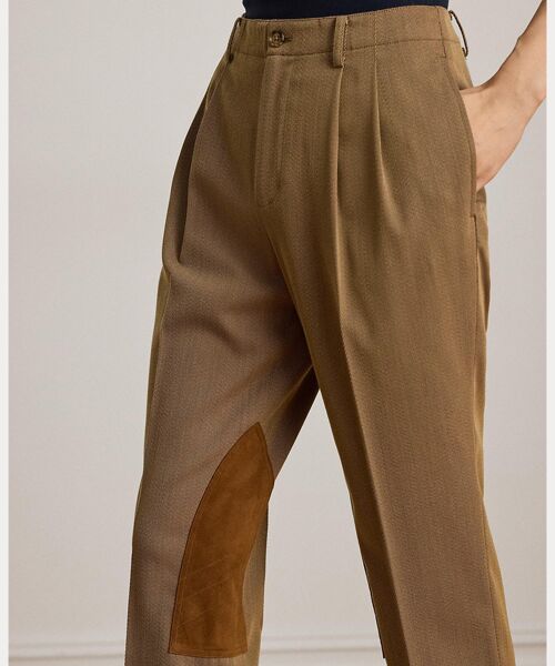 LAUREN RALPH LAUREN / ローレン ラルフ ローレン スラックス・ドレスパンツ | スエードトリム バイストレッチ ジョッパー パンツ | 詳細4