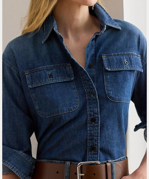 LAUREN RALPH LAUREN / ローレン ラルフ ローレン シャツ・ブラウス | デニム シャツ | 詳細4