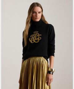 LAUREN RALPH LAUREN / ローレン ラルフ ローレン ニット・セーター | エンブロイダリーロゴ ウールブレンド タートルネック