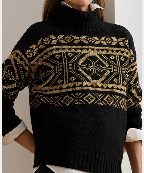 LAUREN RALPH LAUREN / ローレン ラルフ ローレン ニット・セーター | フェア アイル ウールブレンド タートルネック セーター | 詳細4