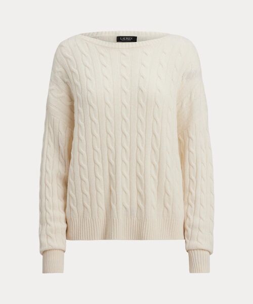 LAUREN RALPH LAUREN / ローレン ラルフ ローレン ニット・セーター | ケーブルニット ウールカシミヤ セーター | 詳細1