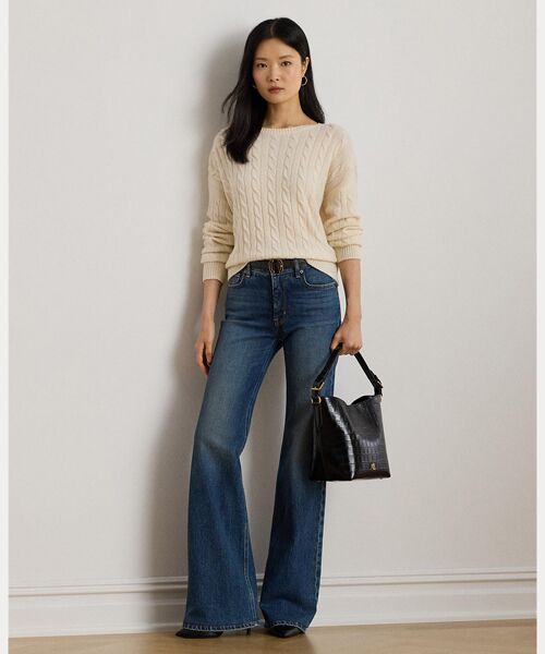 LAUREN RALPH LAUREN / ローレン ラルフ ローレン ニット・セーター | ケーブルニット ウールカシミヤ セーター | 詳細2