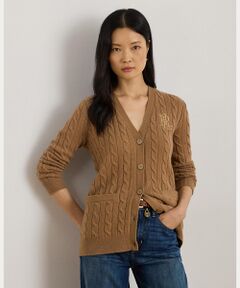 LAUREN RALPH LAUREN / ローレン ラルフ ローレン カーディガン・ボレロ | ケーブルニット ウールカシミヤ カーディガン
