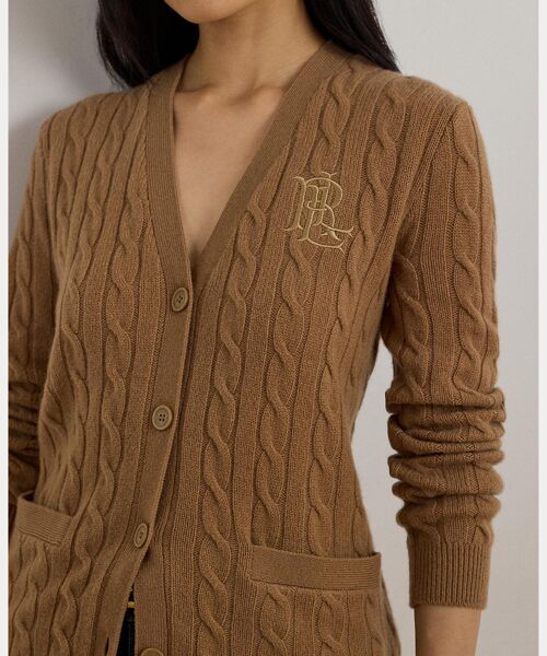 LAUREN RALPH LAUREN / ローレン ラルフ ローレン カーディガン・ボレロ | ケーブルニット ウールカシミヤ カーディガン | 詳細4