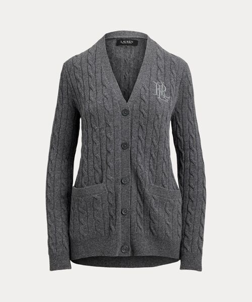 LAUREN RALPH LAUREN / ローレン ラルフ ローレン カーディガン・ボレロ | ケーブルニット ウールカシミヤ カーディガン | 詳細1