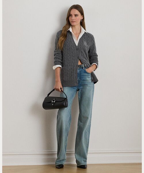 LAUREN RALPH LAUREN / ローレン ラルフ ローレン カーディガン・ボレロ | ケーブルニット ウールカシミヤ カーディガン | 詳細2