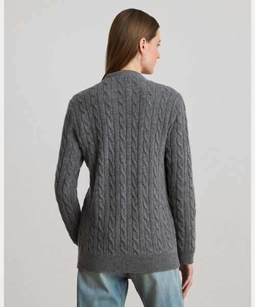 LAUREN RALPH LAUREN / ローレン ラルフ ローレン カーディガン・ボレロ | ケーブルニット ウールカシミヤ カーディガン | 詳細3