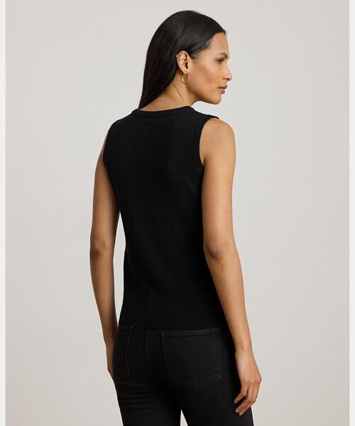 LAUREN RALPH LAUREN / ローレン ラルフ ローレン ニット・セーター | ベルティングプリント スリーブレス セーター | 詳細3