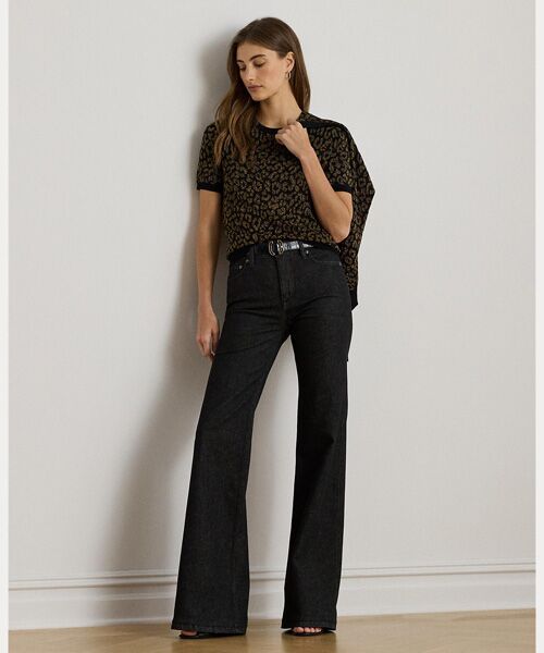 LAUREN RALPH LAUREN / ローレン ラルフ ローレン ニット・セーター | メタリック オセロット ショートスリーブ セーター | 詳細2