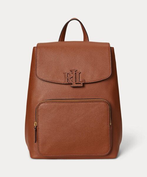 LAUREN RALPH LAUREN / ローレン ラルフ ローレン リュック・バックパック | ペブルド レザー ミディアム Cameryn バックパック（200ブラウン）