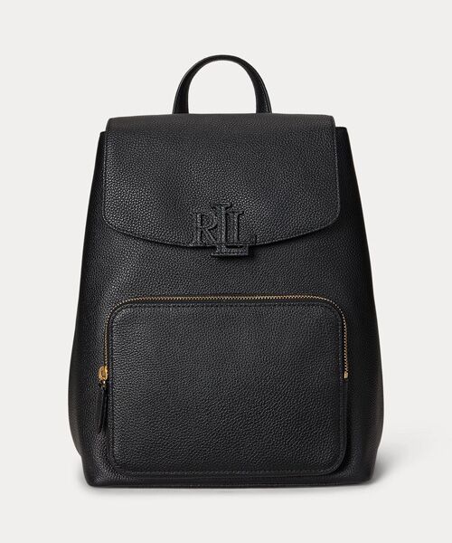 LAUREN RALPH LAUREN / ローレン ラルフ ローレン リュック・バックパック | ペブルド レザー ミディアム Cameryn バックパック（001ブラック）