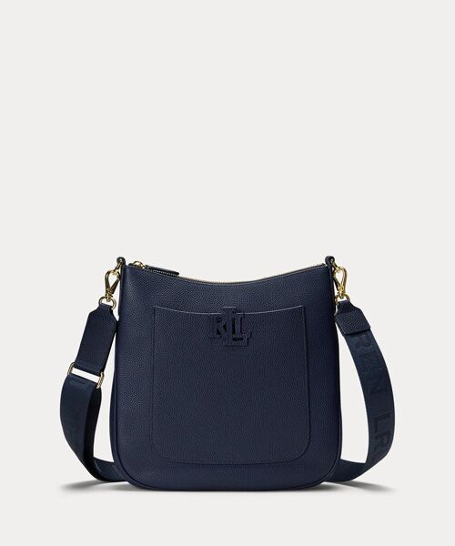 LAUREN RALPH LAUREN / ローレン ラルフ ローレン ショルダーバッグ | ペブルド レザー ラージ Cameryn クロスボディ（410ネイビー）