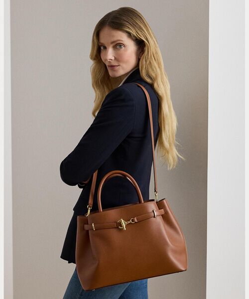 LAUREN RALPH LAUREN / ローレン ラルフ ローレン ハンドバッグ | レザー ラージ Blaike サッチェル | 詳細6
