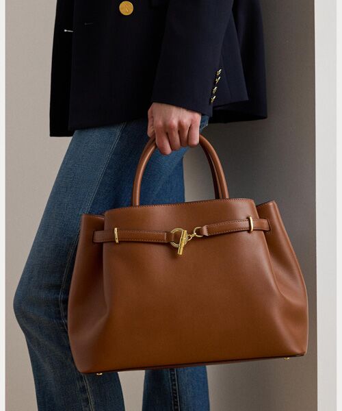 LAUREN RALPH LAUREN / ローレン ラルフ ローレン ハンドバッグ | レザー ラージ Blaike サッチェル | 詳細5