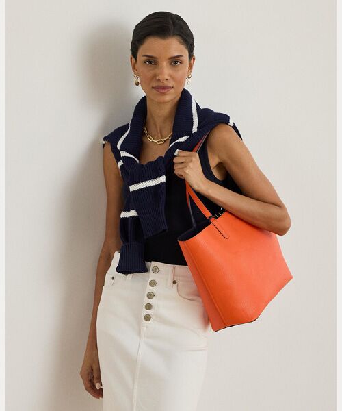 LAUREN RALPH LAUREN / ローレン ラルフ ローレン トートバッグ | フェイクレザー ラージ リバーシブル トート バッグ | 詳細7