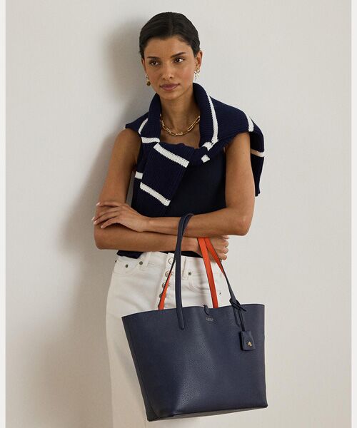 LAUREN RALPH LAUREN / ローレン ラルフ ローレン トートバッグ | フェイクレザー ラージ リバーシブル トート バッグ | 詳細6