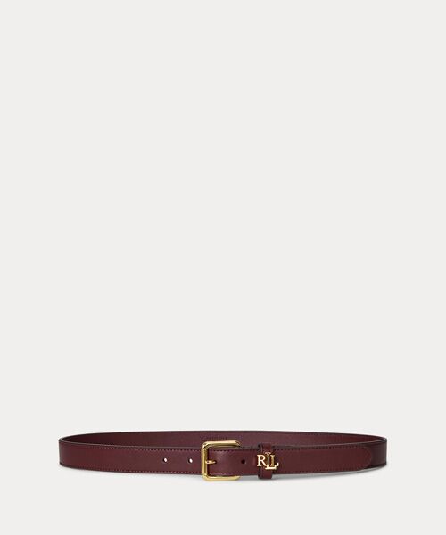 LAUREN RALPH LAUREN / ローレン ラルフ ローレン ベルト・サスペンダー | ロゴキーパー レザー スキニー ベルト（600レッド）