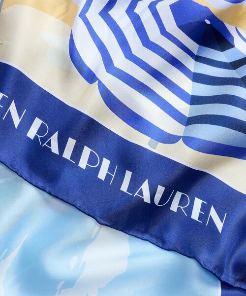 LAUREN RALPH LAUREN / ローレン ラルフ ローレン バンダナ・スカーフ | ランドスケープモチーフ シルク スクエア スカーフ | 詳細2
