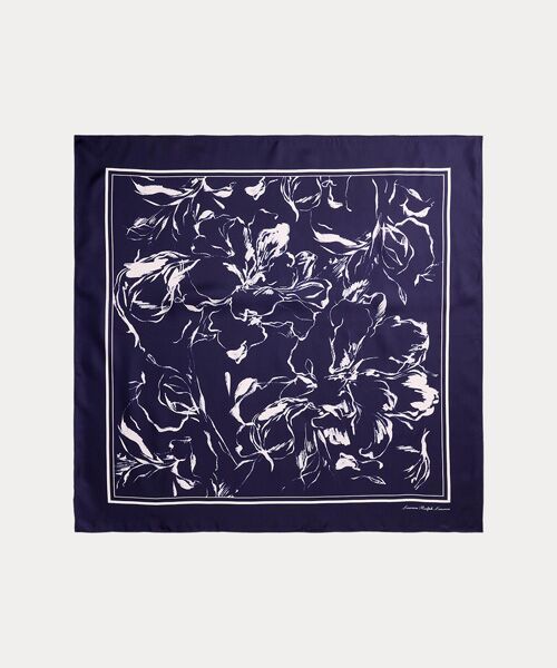 LAUREN RALPH LAUREN / ローレン ラルフ ローレン バンダナ・スカーフ | フローラル シルク スクエア スカーフ | 詳細1