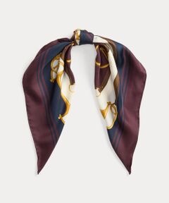 LAUREN RALPH LAUREN / ローレン ラルフ ローレン バンダナ・スカーフ | ロゴ エクエステリアンプリント シルク スクエア スカーフ