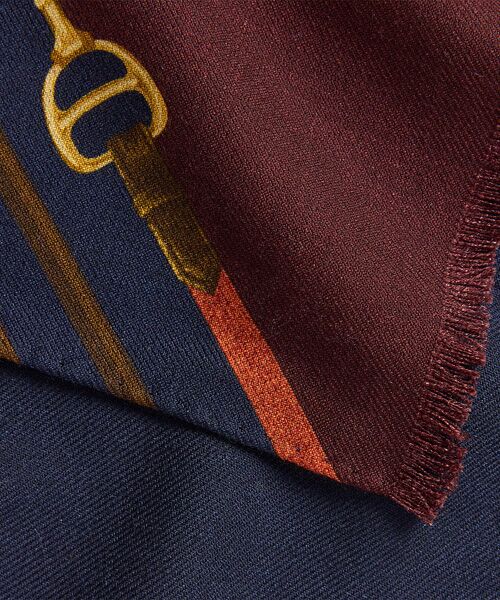 LAUREN RALPH LAUREN / ローレン ラルフ ローレン バンダナ・スカーフ | ロゴ ベルティングプリント ウール スカーフ | 詳細2