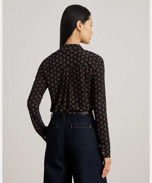 LAUREN RALPH LAUREN / ローレン ラルフ ローレン シャツ・ブラウス | スリム フィット ジオプリント ストレッチ ジャージー シャツ | 詳細2