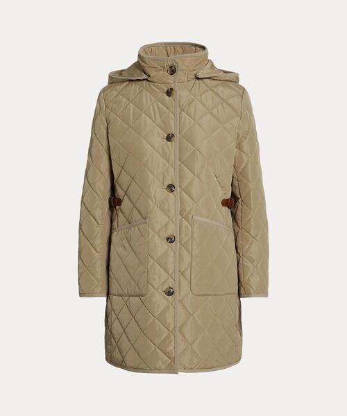 LAUREN RALPH LAUREN / ローレン ラルフ ローレン その他アウター | フーデッド ダイヤモンドキルテッド コート(270ブラウン)