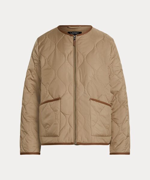 LAUREN RALPH LAUREN / ローレン ラルフ ローレン その他アウター | ツイルトリム オニオンキルテッド ジャケット(270ブラウン)