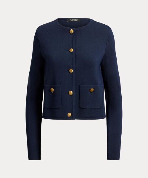 LAUREN RALPH LAUREN / ローレン ラルフ ローレン その他アウター | クロップド クルーネック セーター ジャケット | 詳細1