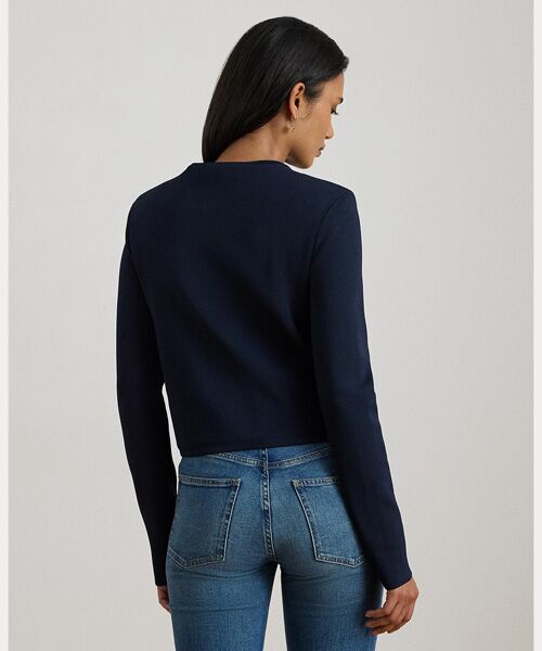 LAUREN RALPH LAUREN / ローレン ラルフ ローレン その他アウター | クロップド クルーネック セーター ジャケット | 詳細3