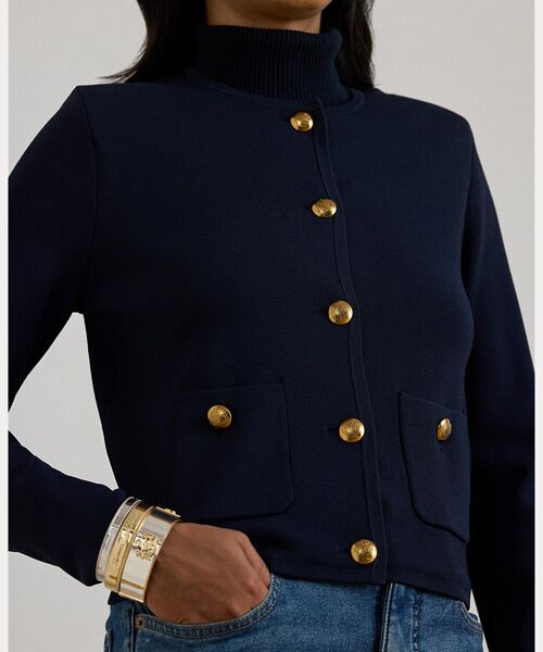 LAUREN RALPH LAUREN / ローレン ラルフ ローレン その他アウター | クロップド クルーネック セーター ジャケット | 詳細4