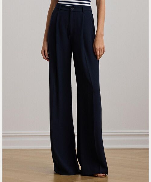 LAUREN RALPH LAUREN / ローレン ラルフ ローレン その他パンツ | ダブルフェイスド ジョーゼット ワイドレッグ パンツ | 詳細2