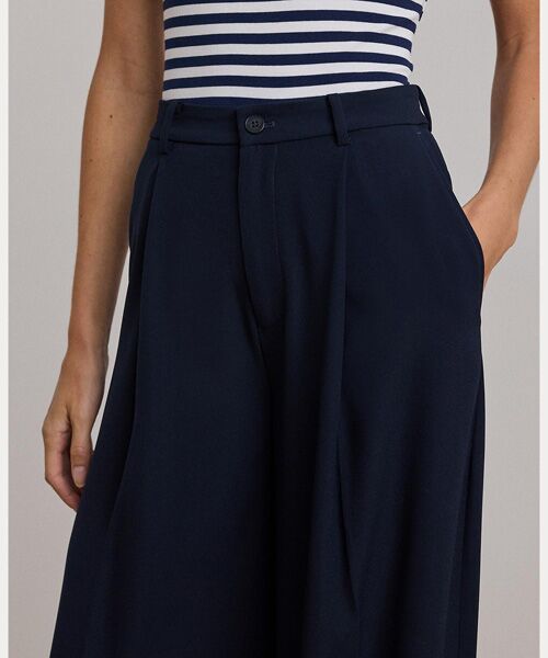 LAUREN RALPH LAUREN / ローレン ラルフ ローレン その他パンツ | ダブルフェイスド ジョーゼット ワイドレッグ パンツ | 詳細4