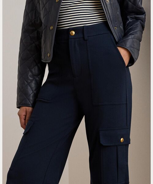 LAUREN RALPH LAUREN / ローレン ラルフ ローレン カーゴパンツ | ポンチ ワイドレッグ カーゴ パンツ | 詳細4