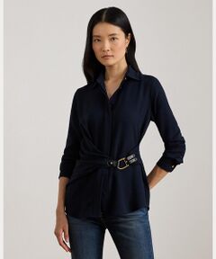 LAUREN RALPH LAUREN / ローレン ラルフ ローレン シャツ・ブラウス | バックルトリム ジョーゼット ブラウス