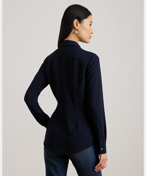 LAUREN RALPH LAUREN / ローレン ラルフ ローレン シャツ・ブラウス | バックルトリム ジョーゼット ブラウス | 詳細3