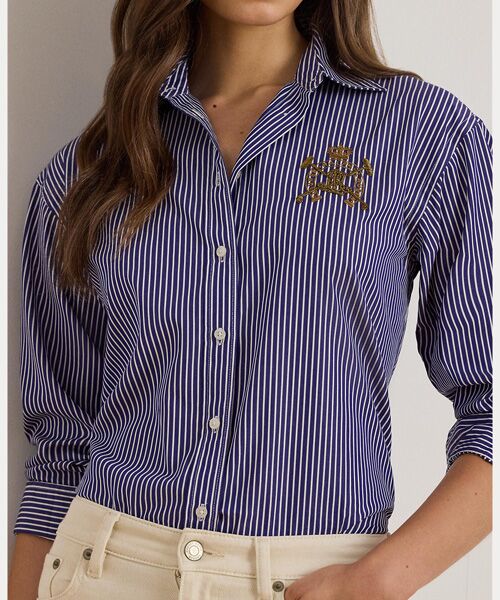 LAUREN RALPH LAUREN / ローレン ラルフ ローレン シャツ・ブラウス | リラックス フィット ストライプド ブロードクロス シャツ | 詳細4