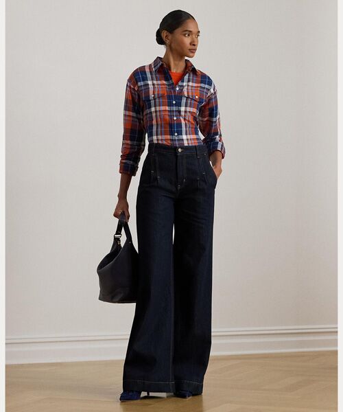 LAUREN RALPH LAUREN / ローレン ラルフ ローレン シャツ・ブラウス | チェック コットン ツイル シャツ | 詳細2