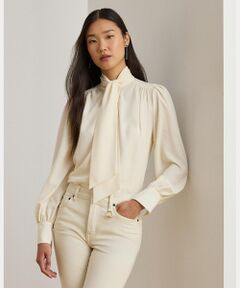 LAUREN RALPH LAUREN / ローレン ラルフ ローレン シャツ・ブラウス | ジョーゼット タイネック ブラウス