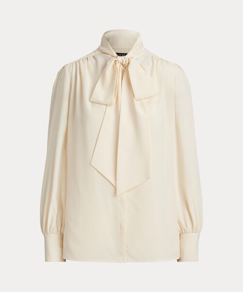 LAUREN RALPH LAUREN / ローレン ラルフ ローレン シャツ・ブラウス | ジョーゼット タイネック ブラウス | 詳細1