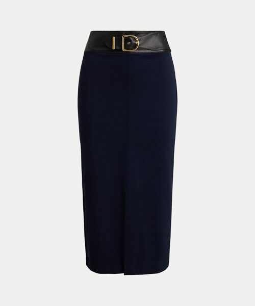 LAUREN RALPH LAUREN / ローレン ラルフ ローレン ロング・マキシ丈スカート | バックルトリム ポンチ ペンシル ミディ スカート | 詳細1