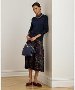 LAUREN RALPH LAUREN / ローレン ラルフ ローレン ロング・マキシ丈スカート | ベルティングプリント プリーテッド ジョーゼット スカート