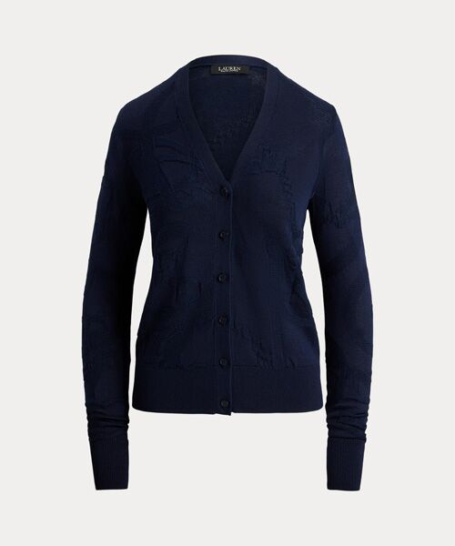 LAUREN RALPH LAUREN / ローレン ラルフ ローレン カーディガン・ボレロ | ベルティングモチーフ Vネック カーディガン | 詳細1